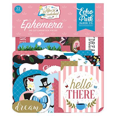 Echo Park Alice in Wonderland No. 2 Die Cuts - Ephemera